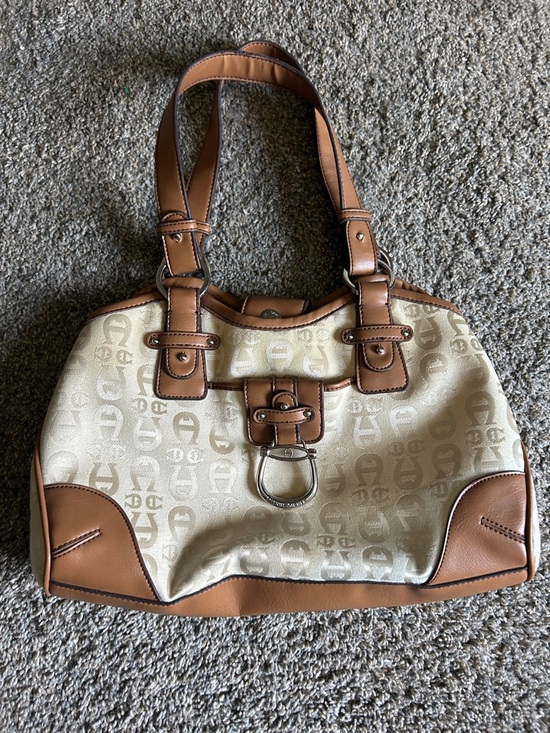 Etienne Aigner Handbags - Aigner Classic Tan & Cream Tote Handbag - Designer-Inspired Women’s Bag